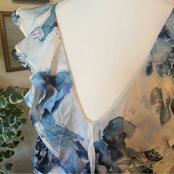 H&M • Blue Floral Maxi Dress • Size L • NWT - Picture 5 of 9